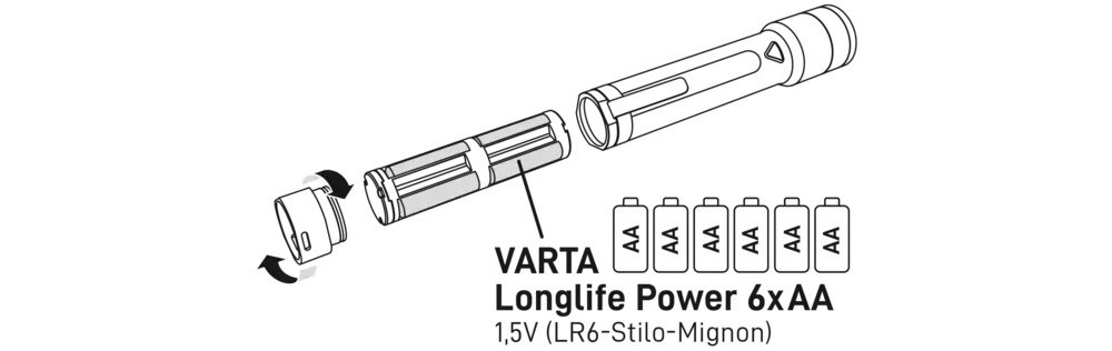 Ліхтар Varta Night Cutter F40R 6xAA (18902101121)