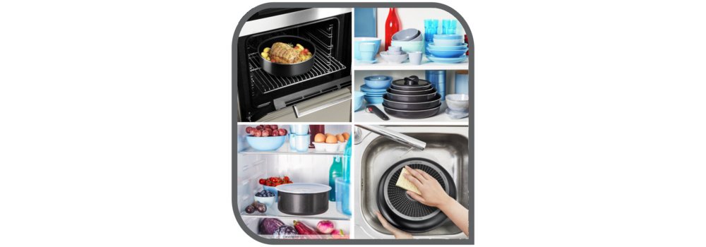 Набір посуду Tefal Ingenio Easy Cook&Clean, 13 предметів (L1539843)