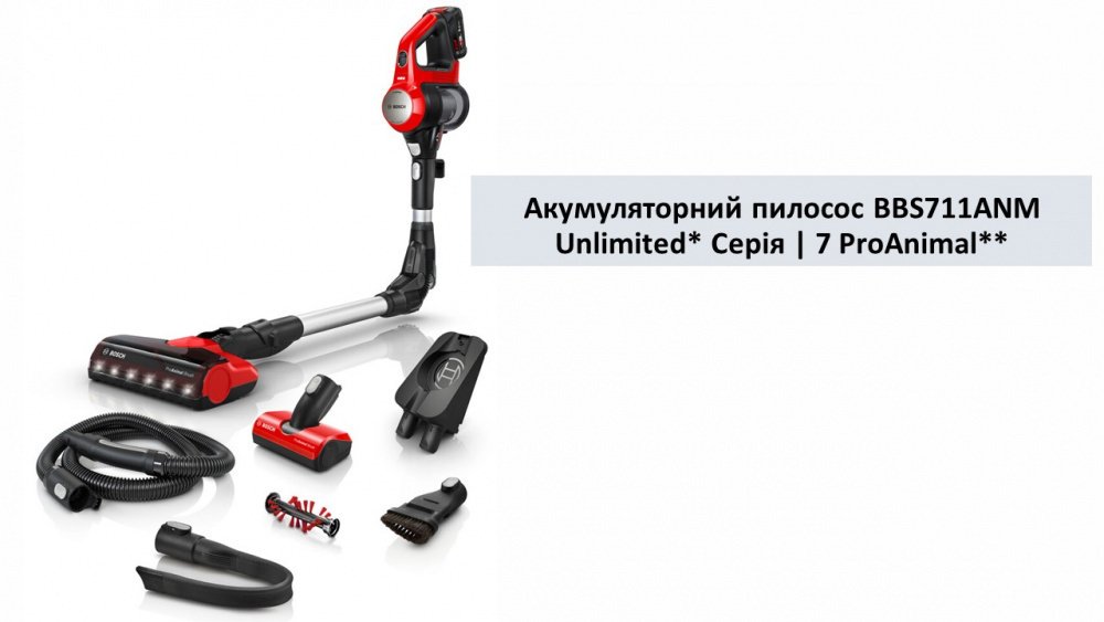 Акумуляторний пилосос Bosch BBS711ANM