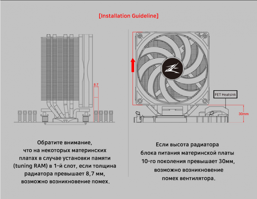 Процесорний кулер ZALMAN CNPS10X PERFORMA Black (CNPS10XPERFORMABLACK)