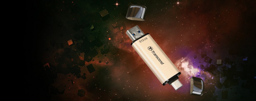 Накопичувач USB 3.2+Type-C Transcend JetFlash 930 Black R420/W400MB/s 256GB (TS256GJF930C)