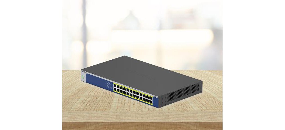 Комутатор NETGEAR GS524PP 24xGE PoE+(300Вт), некерований