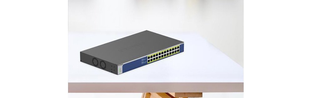 Комутатор NETGEAR GS524PP 24xGE PoE+(300Вт), некерований