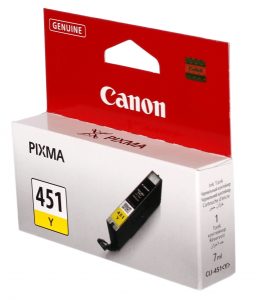 Картридж струменевий CANON CLI-451Y Yellow PIXMA MG5440/MG6340 (6526B001)