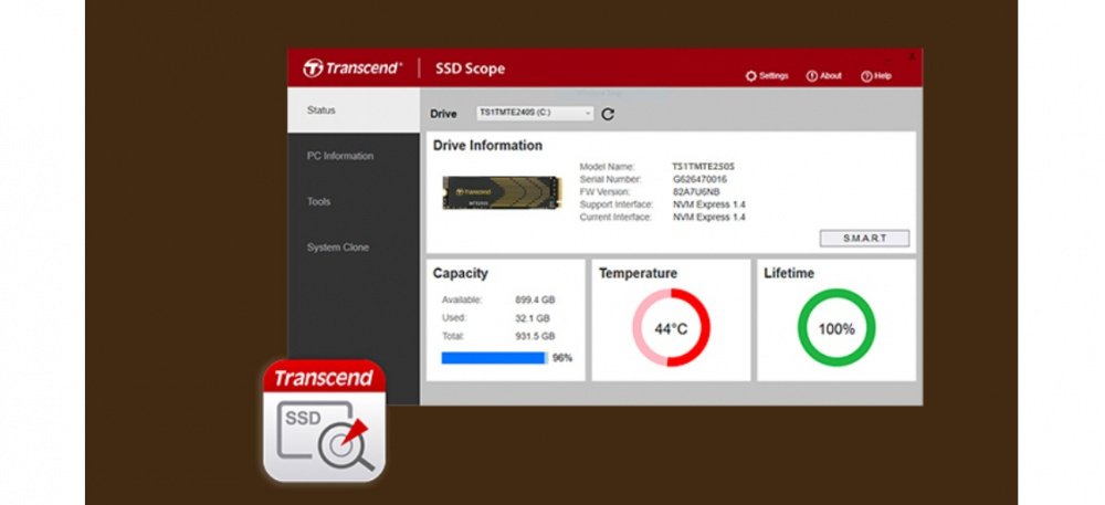 Накопичувач SSD Transcend M.2 1TB PCIe 4.0 MTE250S