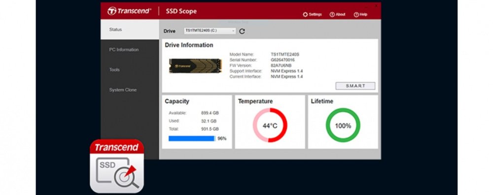 Накопичувач SSD Transcend M.2 1TB PCIe 4.0 MTE240S