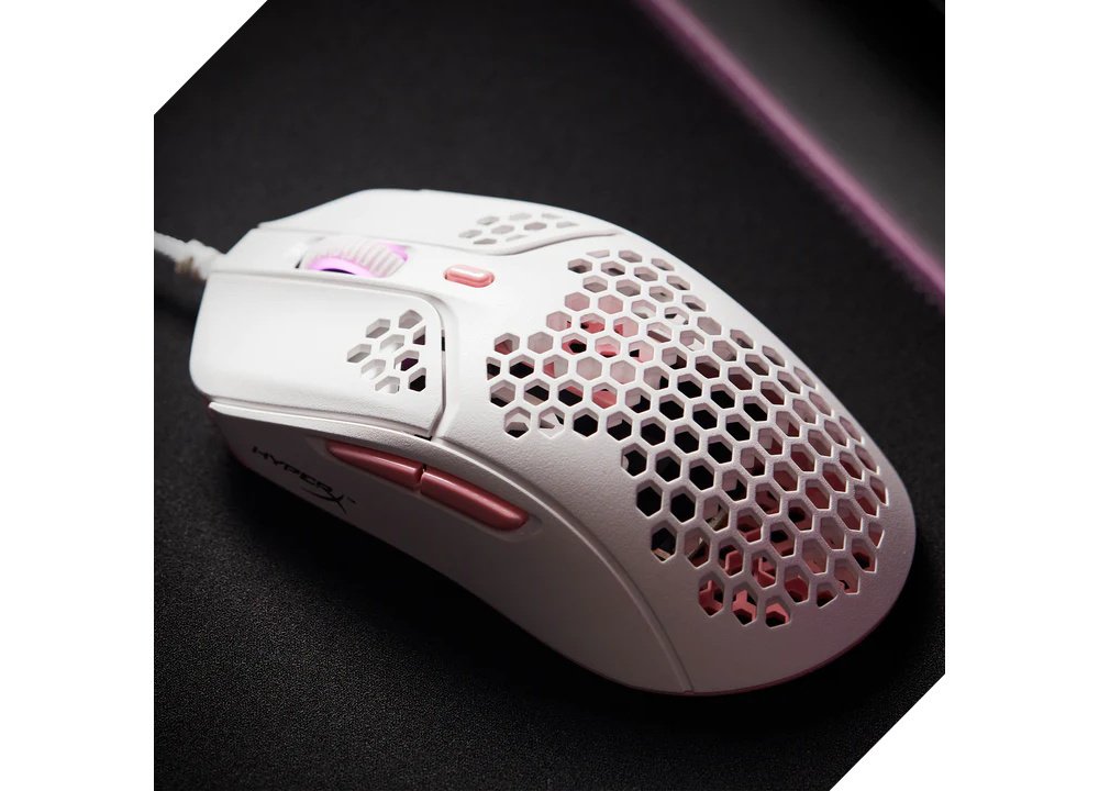 Ігрова миша HyperX Pulsefire Haste USB, White/Pink (4P5E4AA)