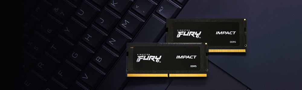 Пам’ять ноутбука Kingston DDR5 64GB KIT (32GBx2) 4800 FURY Impact (KF548S38IBK2-64)