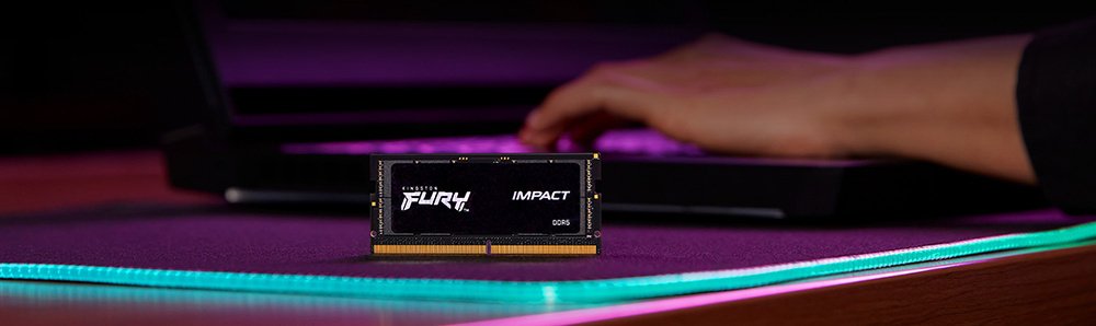 Пам’ять ноутбука Kingston DDR5 64GB KIT (32GBx2) 4800 FURY Impact (KF548S38IBK2-64)