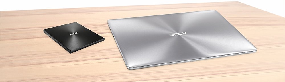 Привід ASUS ZenDrive SDRW-08U7M-U DVD+-R/RW USB2.0 EXT Ret Ultra Slim Silver зовнішній