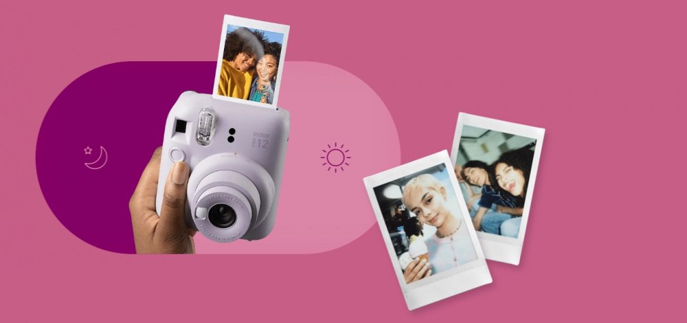 Фотокамера моментального друку Fujifilm INSTAX Mini 12 Clay White (16806121)