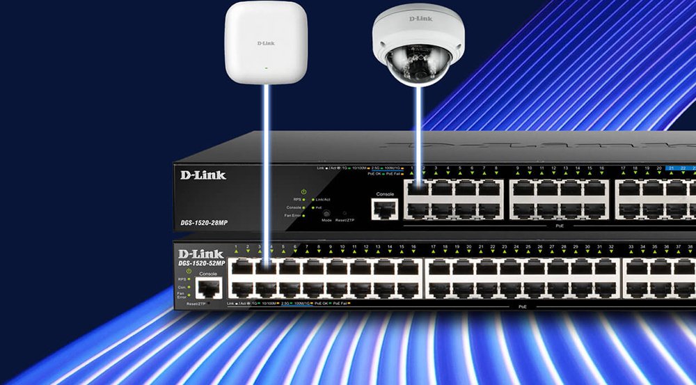 Коммутатор D-Link DGS-1520-28 24xGE 2xSFP, 2xSFP+ Управляемый, L3 (DGS-1520-28)