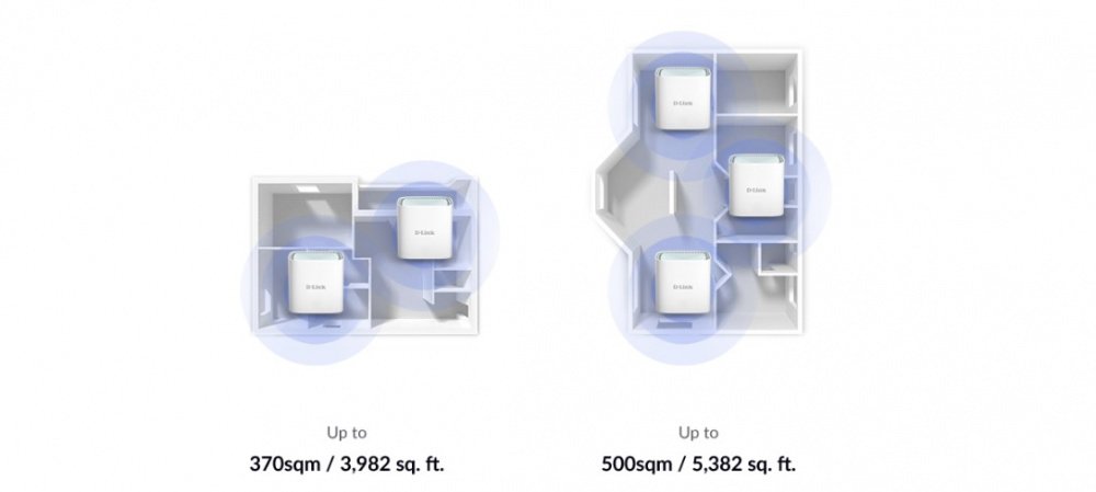 WiFi-система D-Link M15-2 EAGLE PRO AI AX1500 Mesh WiFi (2шт)