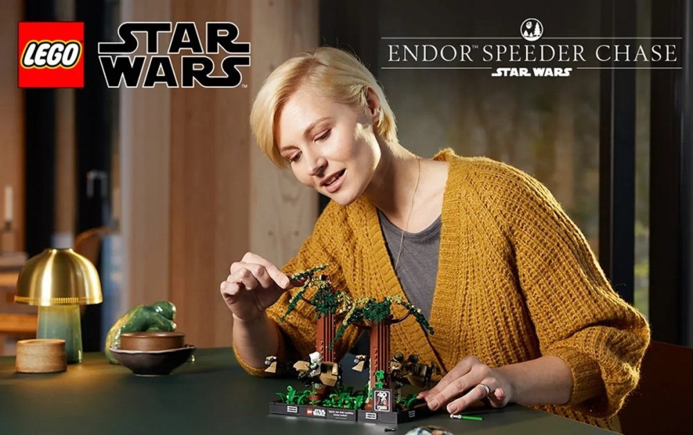 LEGO 75353 Star Wars Діорама «Погоня на спідері на Ендорі»