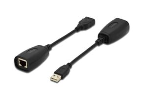 Подовжувач Digitus USB – UTP Cat5, Black (DA-70139-2)