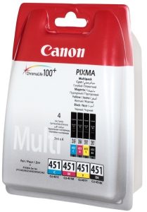 Картридж струменевий CANON CLI-451 Cyan/Magenta/Yellow/Black Multi Pack (6524B004)