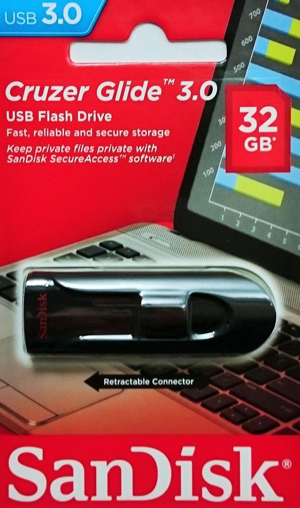 Накопичувач USB 3.0 SANDISK Glide 32GB (SDCZ600-032G-G35)