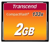 Карта памяти TRANSCEND CF 2GB 133X R50/W20 МБ/с (TS2GCF133)