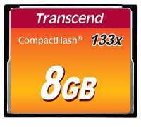 Карта памяти TRANSCEND CF 8GB 133X R50/W20 МБ/с (TS8GCF133)