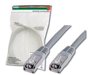 Патч-корд DIGITUS cat.5e, SF-UTP 15м, AWG 26/7, Grey (DK-1531-150)