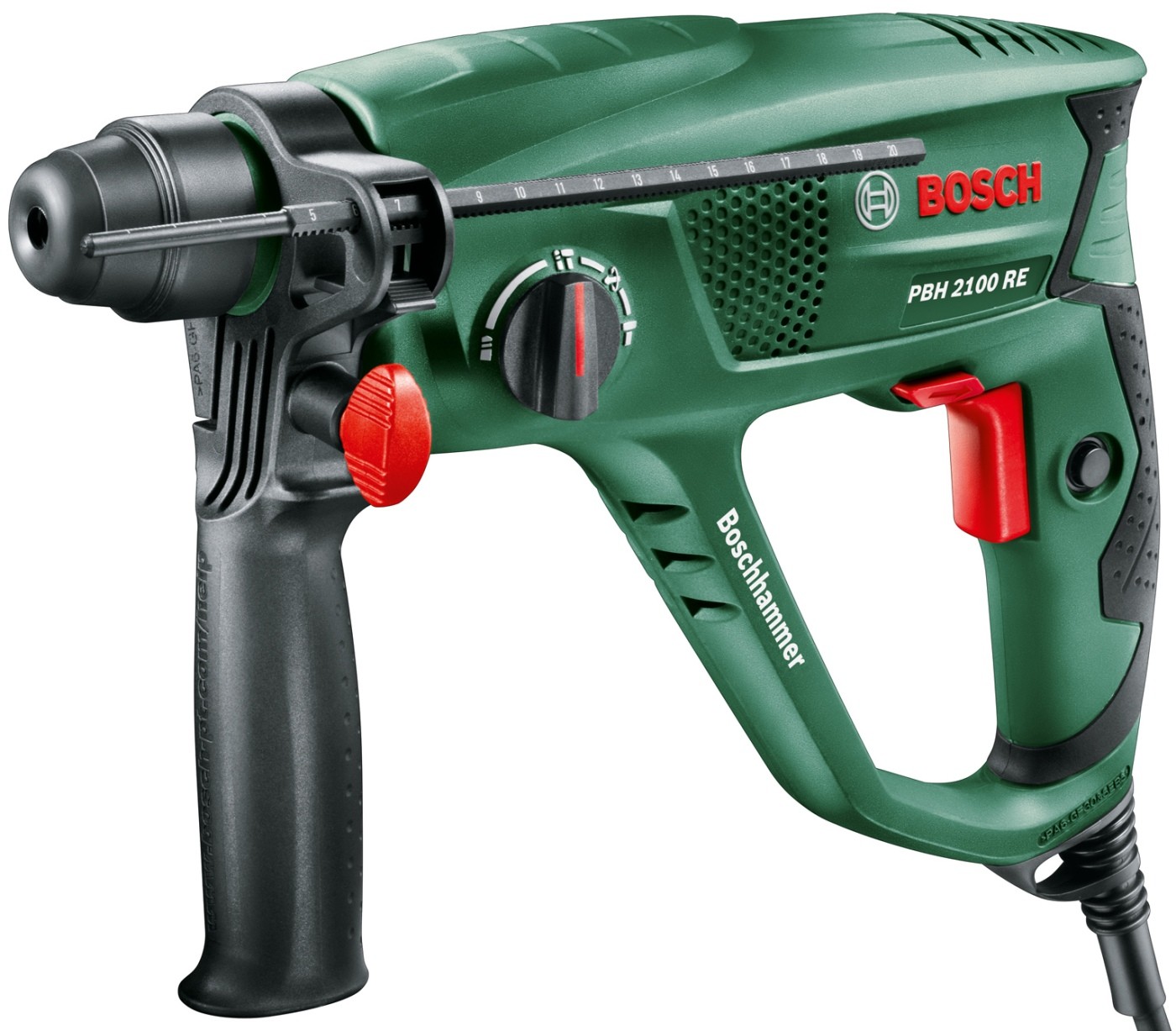 Перфоратор Bosch PBH 2100 RE, SDS-plus, 550Вт, 1.7Дж, 2.2кг