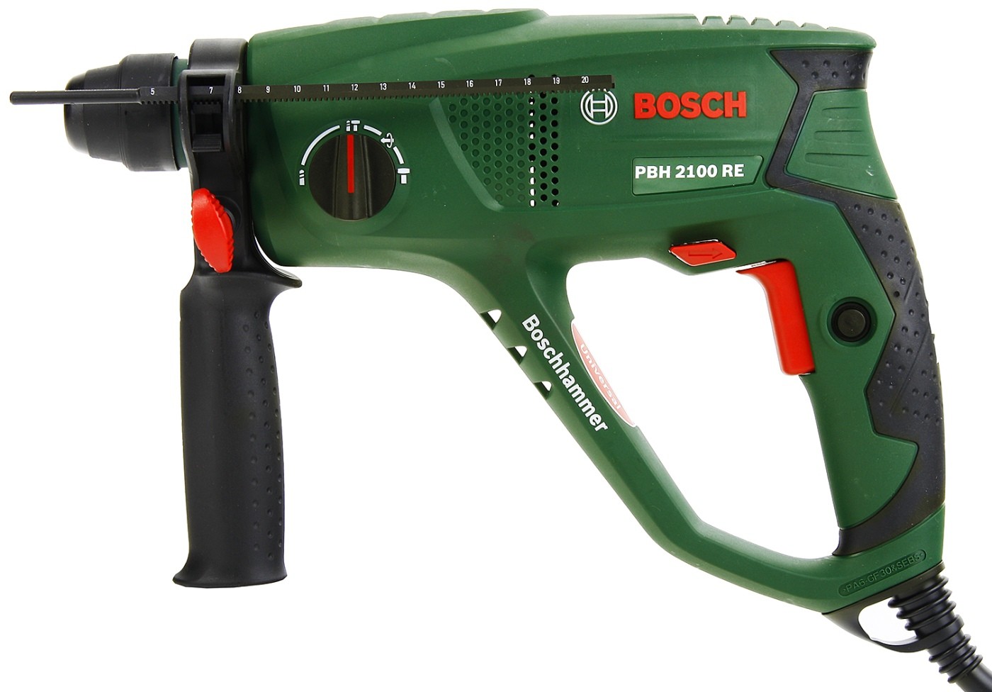 Перфоратор Bosch PBH 2100 RE, SDS-plus, 550Вт, 1.7Дж, 2.2кг