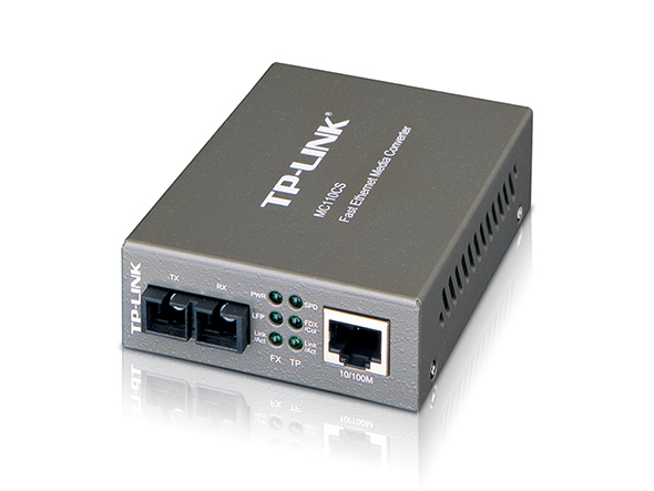 Медіаконвертер TP-LINK MC110CS 1xFE, 1x100Base-LX, SM, 20km SC