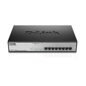 Комутатор D-Link DGS-1008MP 8xGE PoE, 140W, Некерований