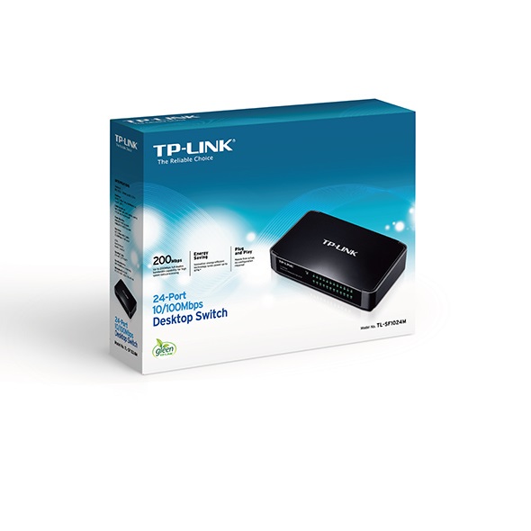 Комутатор TP-LINK TL-SF1024M 24port 10/100 Неупр. Настільний (TL-SF1024M)