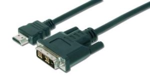 Кабель ASSMANN HDMI to DVI-D(AM/AM) 2m, Black (AK-330300-020-S)