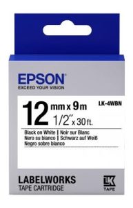 Картридж с лентой Epson LK4WBN принтеров LW-300/LW-400/LW-400VP/LW-600P/LW-700/LW-Z710/LW-900P/LW-1000P/LW-Z5000BE Standard Blac