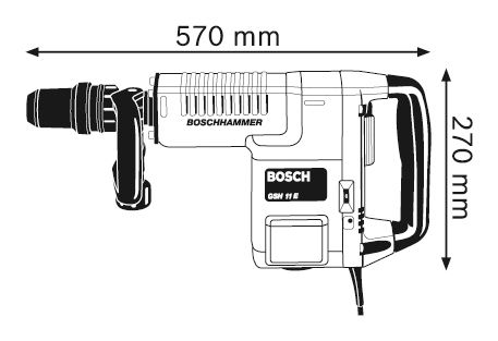 Відбійний молоток Bosch GSH 11 E (0611316708)