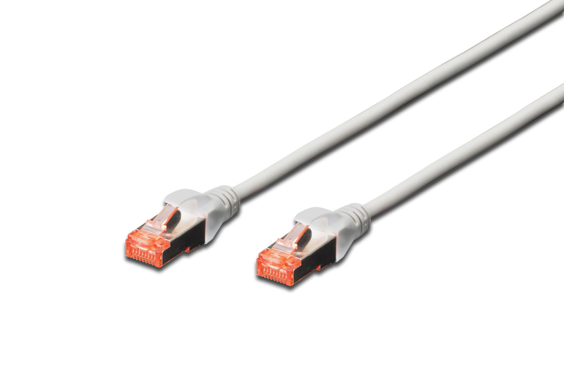 Патч-корд DIGITUS CAT 6 S-FTP, 0.5м, AWG 27/7, LSZH, Grey (DK-1644-005)