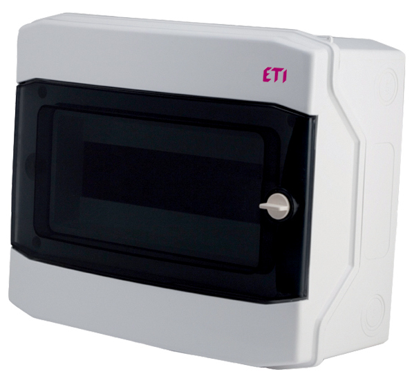 Пластиковий щит ETI, ECH 12PT (12 модулів, зовнішнього виконання IP65)