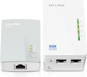 Комплект Адаптерiв Powerline TP-LINK TL-WPA4220KIT AV600, N300, (TL-WPA4220 1шт, TL-PA4010 1шт)