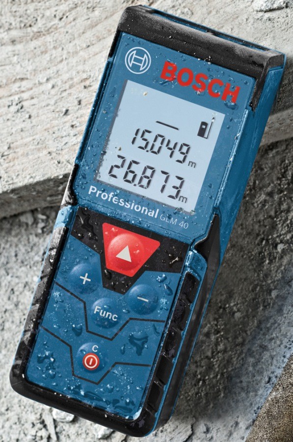 Далекомір лазерний Bosch GLM 40, 0.15-40м,  ±1.5мм