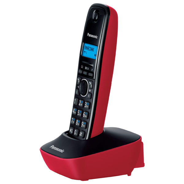 Телефон Dect Panasonic KX-TG1611UAR Black Red