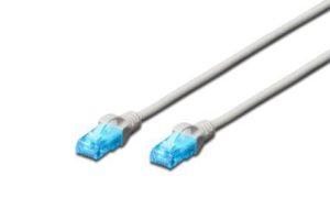 Патч-корд DIGITUS CCA CAT 5e UTP, 0.5м, AWG 26/7, PVC, Grey (DK-1512-005)