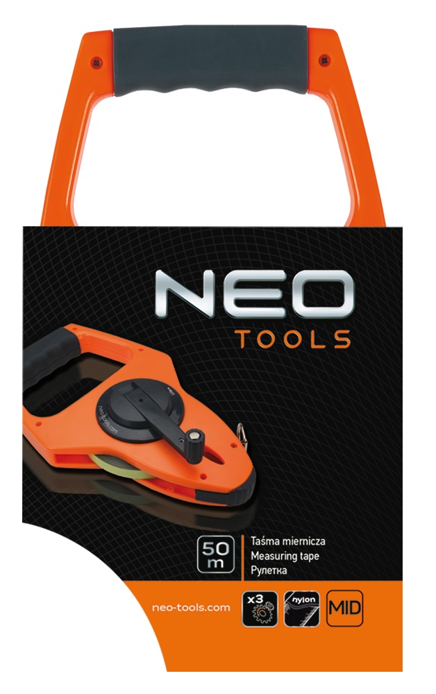 Рулетка Neo Tools, 50м х 13мм, геодезична