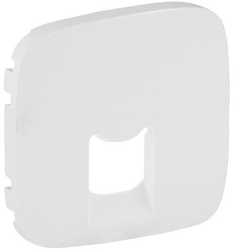 Лицьова панель розетки Legrand RJ11/RJ45 white