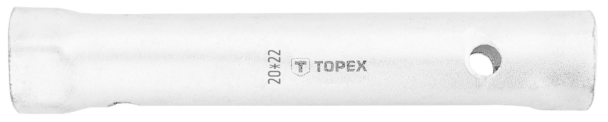 Ключ торцевий TOPEX, трубчастий, двосторонній, 170мм, 20х22мм