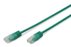 Патч-корд DIGITUS CAT 5e UTP, 1м, AWG 26/7, PVC, Green (DK-1511-010/G)