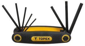 Ключі Torx TOPEX, набір 8шт, T9-T40, складаються в ручку