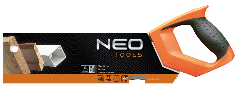 Ножівка для стусла Neo Tools, 350мм, 11TPI