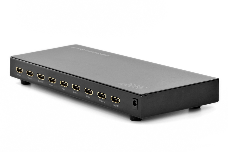 Відеосплітер DIGITUS HDMI (INx1 – OUTx8) (DS-43302)