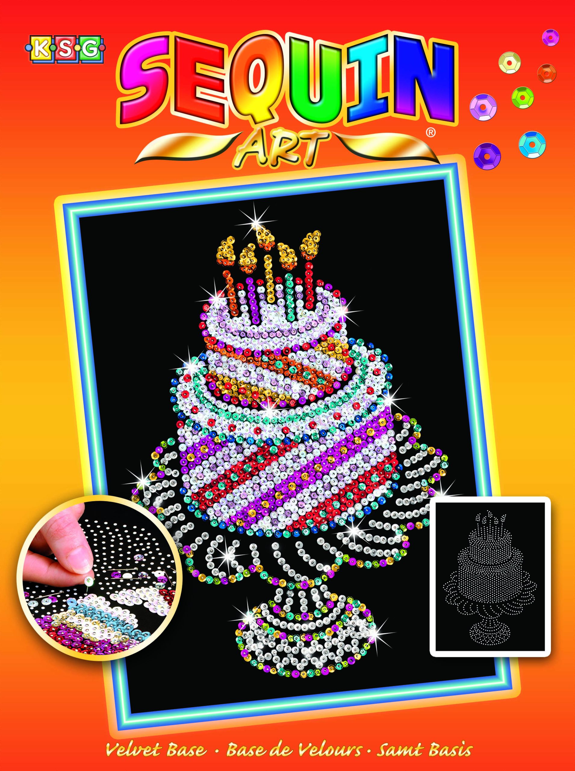 Набор для творчества Sequin Art ORANGE Birthday Cake (SA1506)