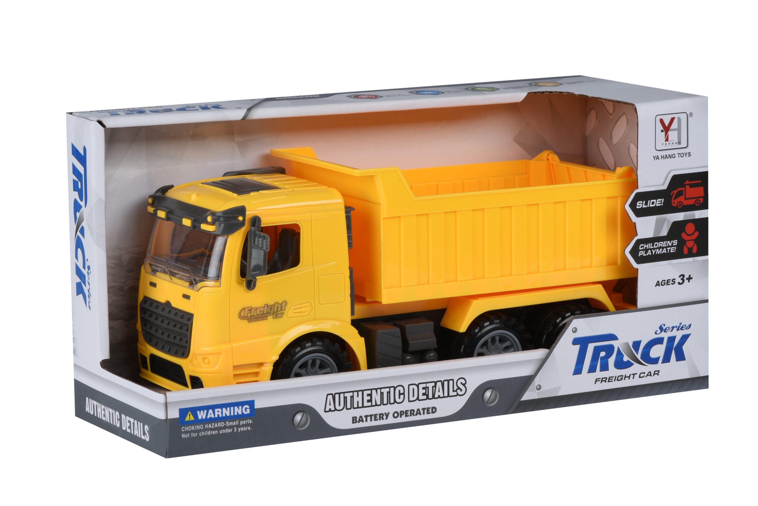 Машинка інерційна Same Toy Truck Самоскид жовтий