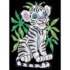 Набор для творчества Sequin Art RED Toby the White Tiger Cub (SA0906)