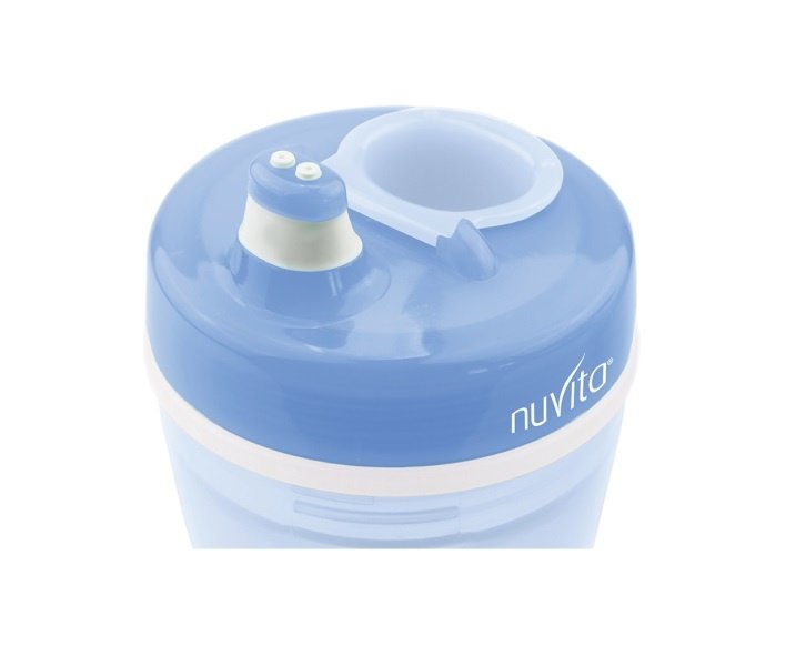 Детский поильник Nuvita 12м+ 200мл. с мягким носиком Синий (NV1433Blue)