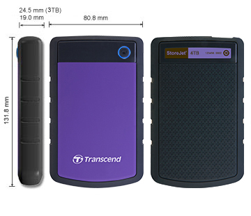 Жорсткий диск TRANSCEND StoreJet 2.5" USB 3.1 4TB Gen1 серія H Blue (TS4TSJ25H3B)